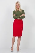 Красная юбка Emka Fashion 546-rostislava
