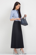 Длинная тёмно-синяя юбка Emka Fashion 314-abrama