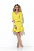 Коктейльное платье жёлтого цвета Donna Saggia DSP-100-54t