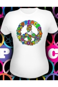 Клубная женская футболка Peace