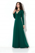 Длинное зелёное платье Donna Saggia DSP-206-44t
