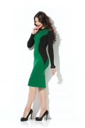 Чёрно-зелёное платье Donna Saggia DSP-194-73t