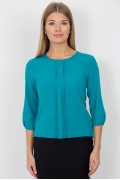 Блузка бирюзового цвета Emka Fashion b 2101/aventina