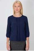 Тёмно-синяя блузка цвета Emka Fashion b 2101/kosmos