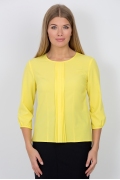 Блузка жёлтого цвета Emka Fashion b 2101/mekona