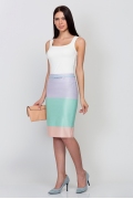 Трёхцветная юбка Emka Fashion 202-60/leya