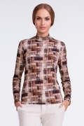 Блузка с коричневых тонах Sunwear U12