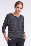 Блузка цвета тёмно-серый меланж Sunwear U33