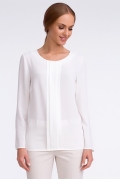 Белая блузка с длинным рукавом Sunwear U35