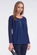 Красивая блузка синего цвета Sunwear U45