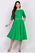 Летнее платье зеленого цвета Emka Fashion PL-407/solo