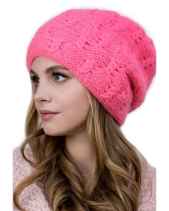 Женская шапка ярко-розового цвета Landre Астра
