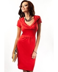 Красное красивое платье Enny 17041