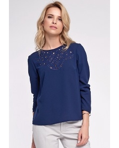 Женская блузка синего цвета Sunwear O54-5-30