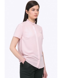 Светло-розовая классическая блузка Emka B2243/lily
