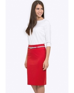 Красная юбка-карандаш Emka Fashion 202-60/aglaya