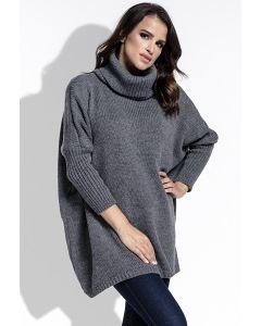 Теплый свитер с высоким воротом цвета Fimfi I217