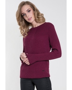 Женский свитер бордового цвета Zaps Atena