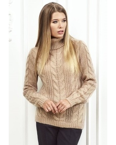 Женский свитер бежевого цвета Andovers Z299