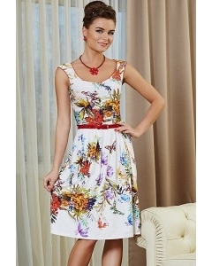 Цветочное платье TopDesign premium PA4 36