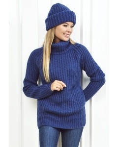 Женский свитер синего цвета Andovers Z284