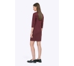 Короткое платье для офиса бордового цвета Emka PL440/maleta