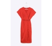 Платье с запахом красного цвета Emka PL783/fox