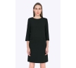 Чёрное прямое платье Emka PL725/vilma