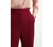 Широкие брюки бордового цвета Emka D140/emeli
