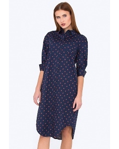 Платье-рубашка из хлопка Emka Fashion PL-601/lacoste