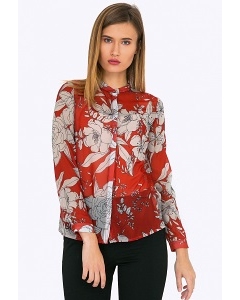 Шифоновая блузка с цветочным принтом Emka B2300/misha