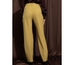 Прямые брюки горчично-зелёного цвета Emka D001/budapest