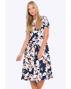 Купить летнее платье классического кроя из хлопка в интернет-магазине недорого Emka PL-683/zerin