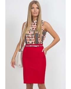 Красная юбка Emka Fashion 556-banni