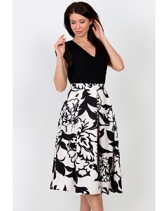 Чёрно-белая юбка Emka Fashion 582-lessi