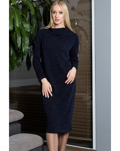 Тёмно-синее платье TopDesign B9 022