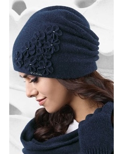 Женская шапка тёмно-синий Kamea Jassy