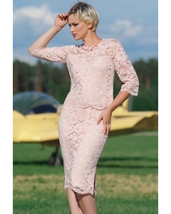 Светло-розовая кружевная юбка Flaibach 015S8