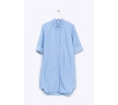 Летнее платье голубого цвета в полоску Emka PL680/ozone