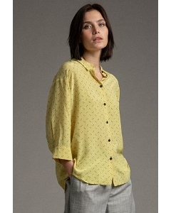 Свободная блуза жёлтого цвета Emka B2540/bakery