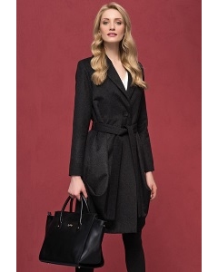 Женское чёрное шерстяное пальто Zaps Ever