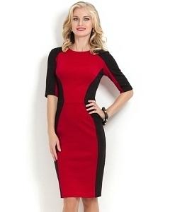 Очень красивое черно-красное платье Donna Saggia DSP-163-29t