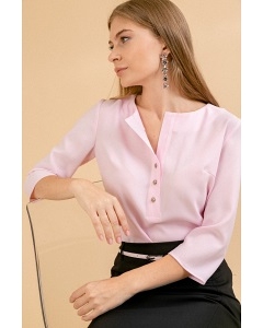 Бледно-розовая блузка прямого кроя Emka B2426/damari