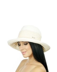 Летняя шляпка бежевого цвета Del Mare 002-09