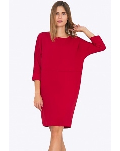 Красное платье прямого силуэта Emka PL729/kenny
