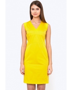 Жёлтое платье-футляр Emka PL-624/astra