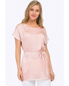 Летняя блузка бледно-розового цвета Emka B2319/rozy