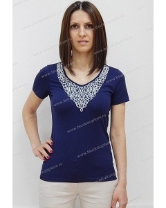 Темно-синяя блузка Sunwear N59-3