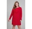 Красное романтическое платье Donna Saggia DSPB-31-56