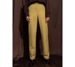 Прямые брюки горчично-зелёного цвета Emka D001/budapest